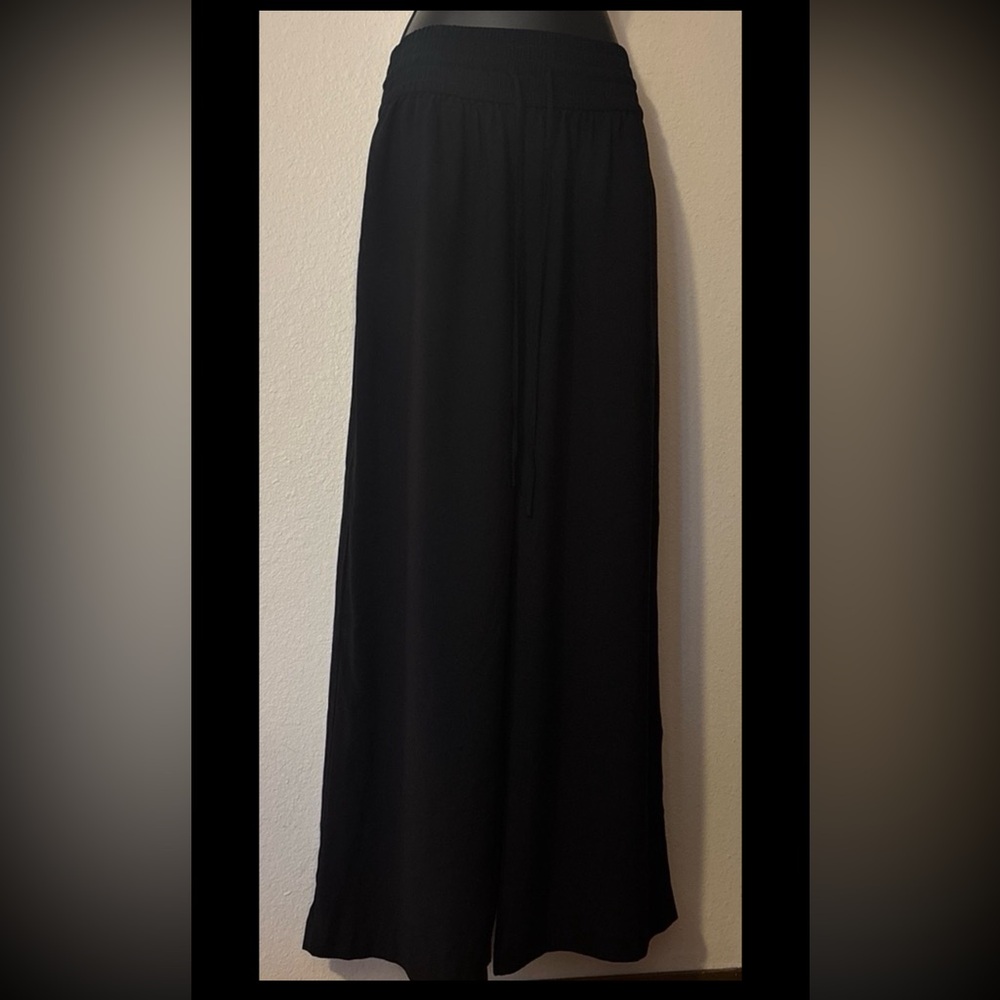 Open Edit High Rise Wide-Leg Palazzo Pants